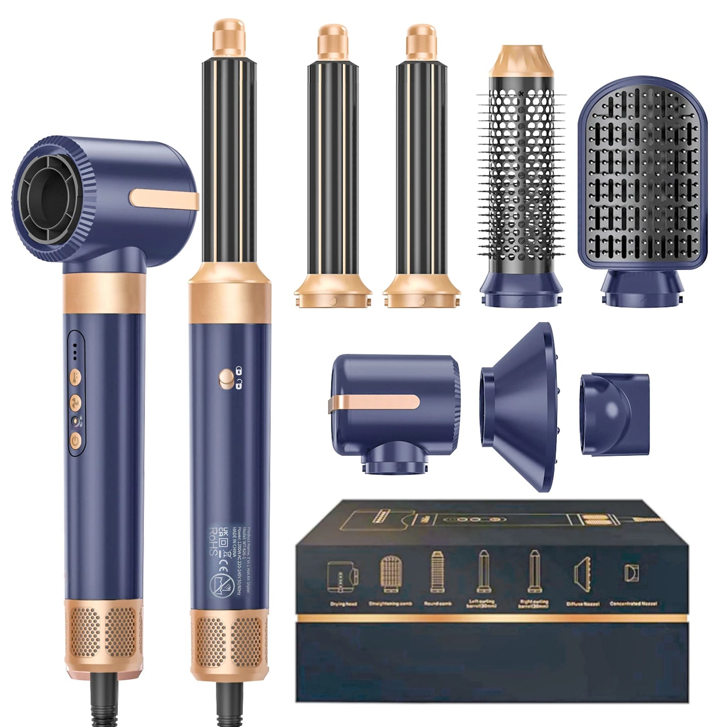 UKLISS 7-in-1 Multifunctional Hot Air Styler