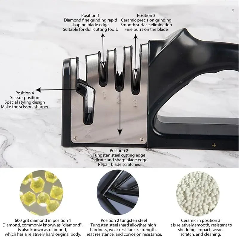 Portable Stainless Steel Knife Sharpener