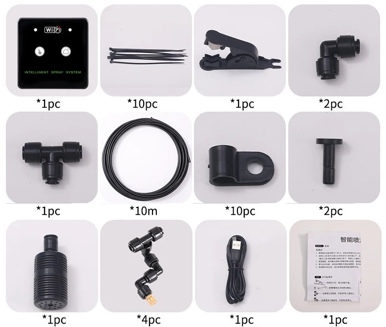 WiFi Control Rainforest Spray System