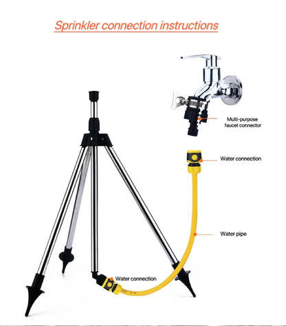360-Degree Stainless Steel Tripod Set Irrigation