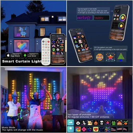 Smart RGB Fairy Curtain Lights