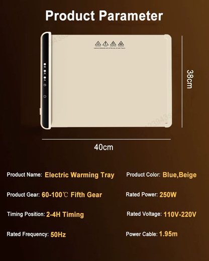 🟢 Electric Food Warming Tray