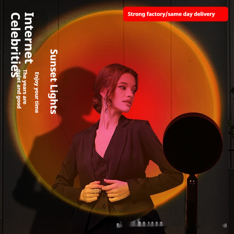 Sunset Red Floor Lamp Net Red Light