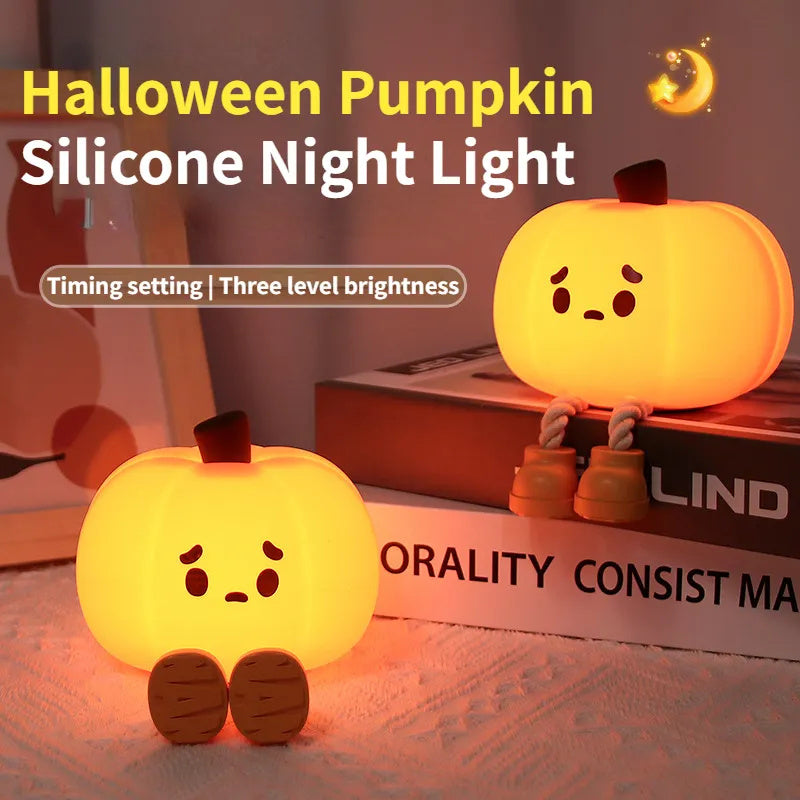 Cute Halloween Pumpkin Night Lamp